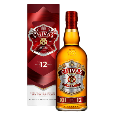Chivas Regal 12 Year Old, American & European Oak Cask, 40%, 70cl whisky bottle