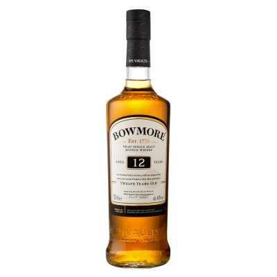 Bowmore 12 Year Old, American Oak Ex-Bourbon & Oloroso Sherry Cask, 40% whisky bottle